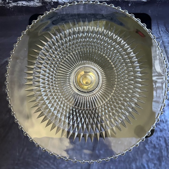 Vintage Sterling Silver Glass Cake Stand by Duchin Creations - Picture 2 of 9